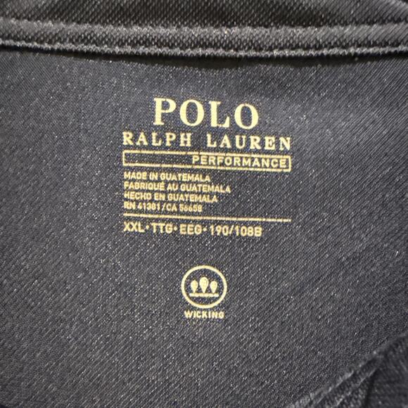 Polo Ralph Lauren Shirt Men's XXL Blue Golf Wicking Pony Golf Cotton Polyester - Picture 6 of 7